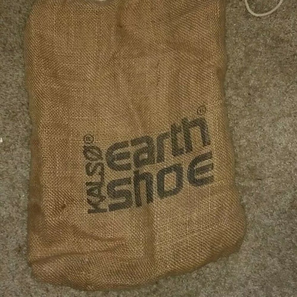 1960s Earth Shoe Burlap Bag